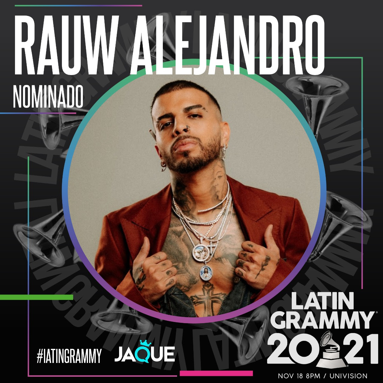 Rauw Alejandro nominado a los Latin Grammy 2021